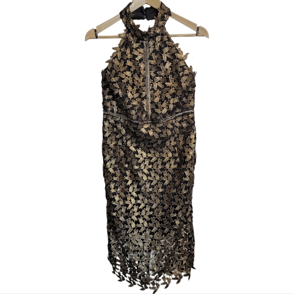 🆕️ Bardot Gemma Halter Sheath Dress - Picture 4 of 13